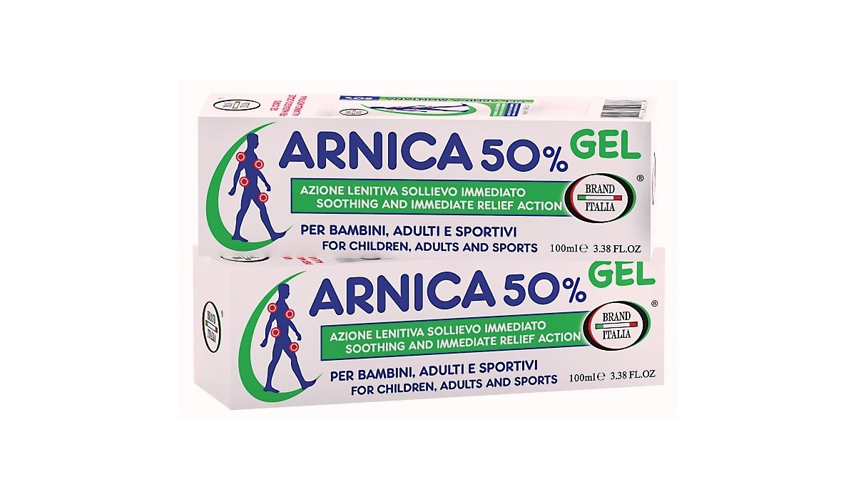 Brand Italia Arnica 50% Gel 100ml - Αναλγητική Κρέμα Τζελ Με Άρνικα