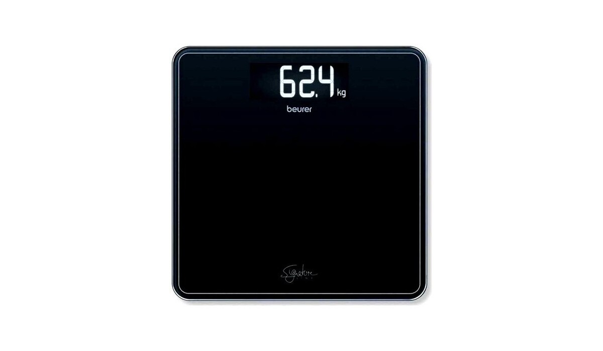 Beurer GS 400 Signature Line Black Γυάλινη Ηλεκτρονική Ζυγαριά Μπάνιου