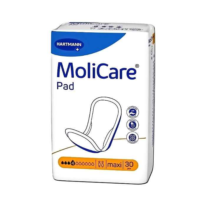 Νέες Hartmann MoliCare Pad Σερβιέτες Ελαφράς Ακράτειας 4 Σταγόνες 30τμχ