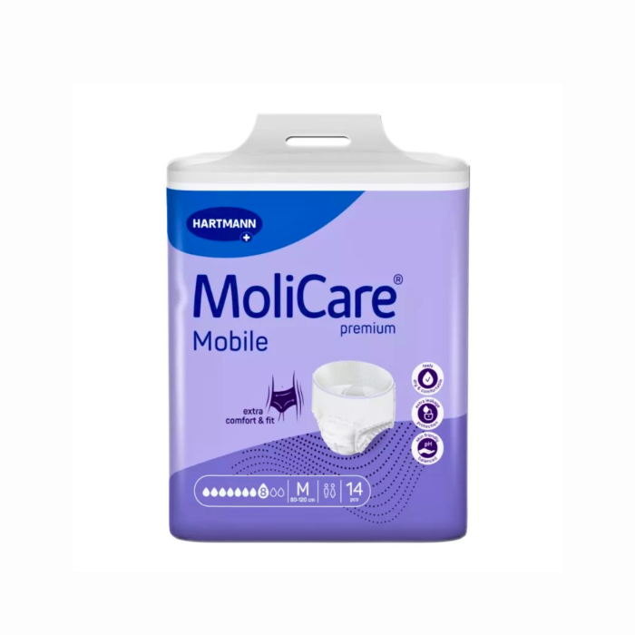 Νέα Hartmann MoliCare Mobile Super Σλιπ Ακράτειας Νύχτας Medium (M) 8 Σταγόνες 14 τμχ