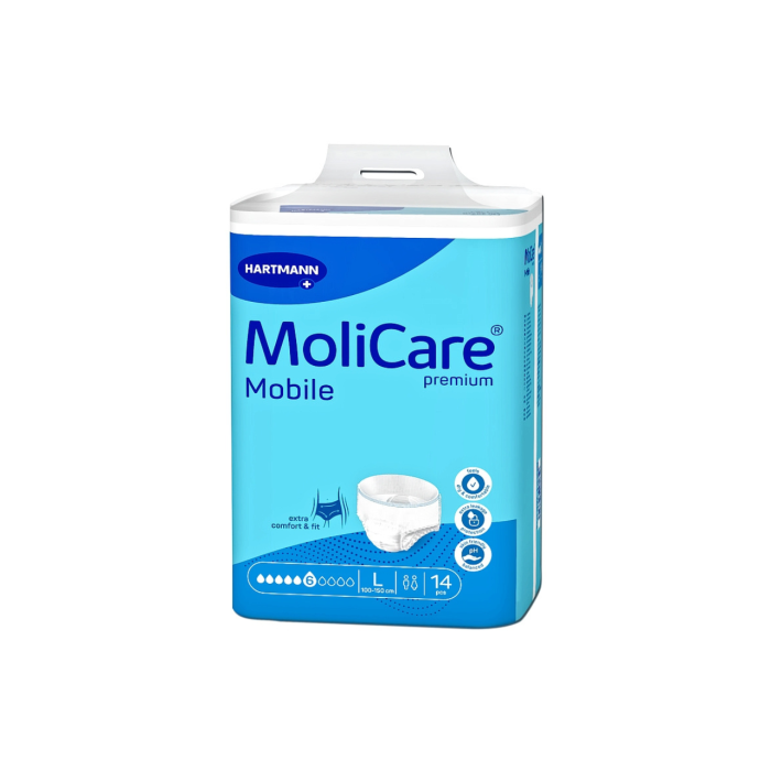 Νέα Hartmann MoliCare Mobile Super Σλιπ Ακράτειας Ημέρας Large (L) 6 Σταγόνες 14 τμχ