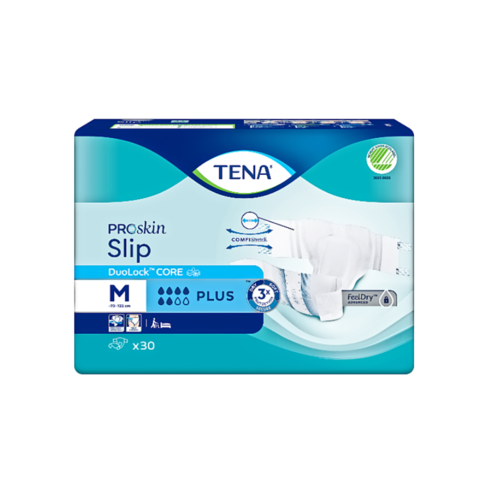 TENA ProSkin Slip Plus Πάνες Ακράτειας Ενηλίκων  Medium 30 τμχ
